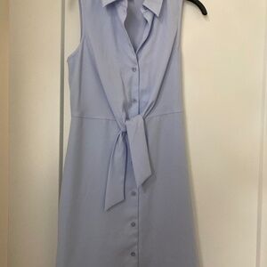 Women’s XS Baby Blue Sleeveless Tie Front Dress